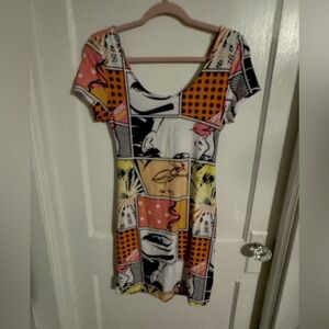 Almost Famous Pop Art Comic Dress